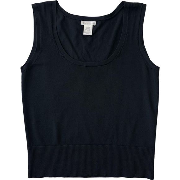 Worthington Woman’s Black Round Neck Sleeveless Basic Blouse top size L - Picture 1 of 9